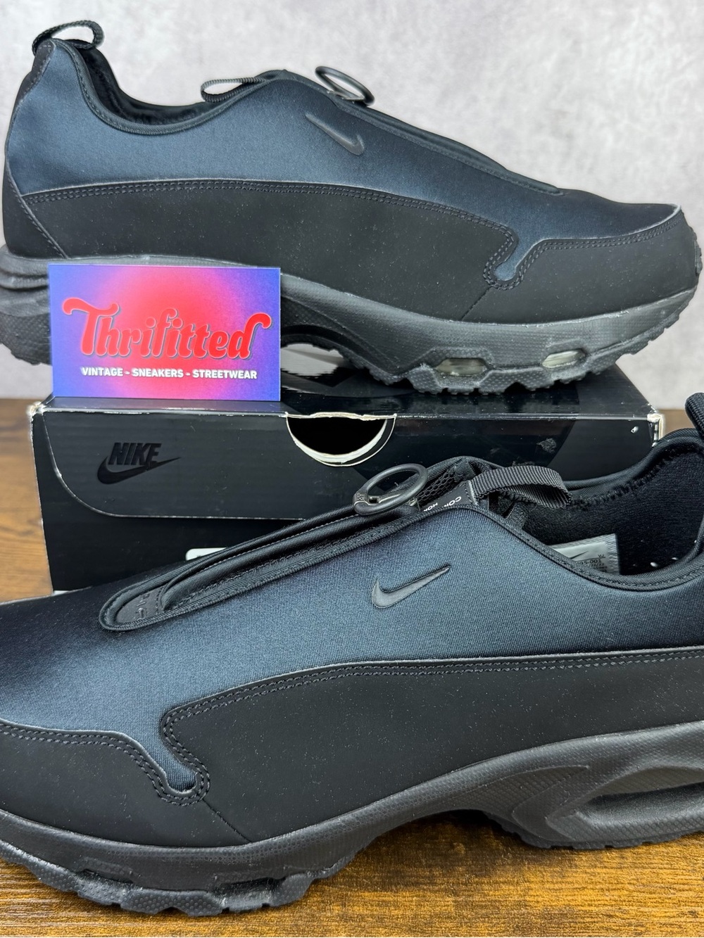 Nike Air Max Sunder Comme des Garcons Homme Plus Black Size 11 DO8095-001 Men's